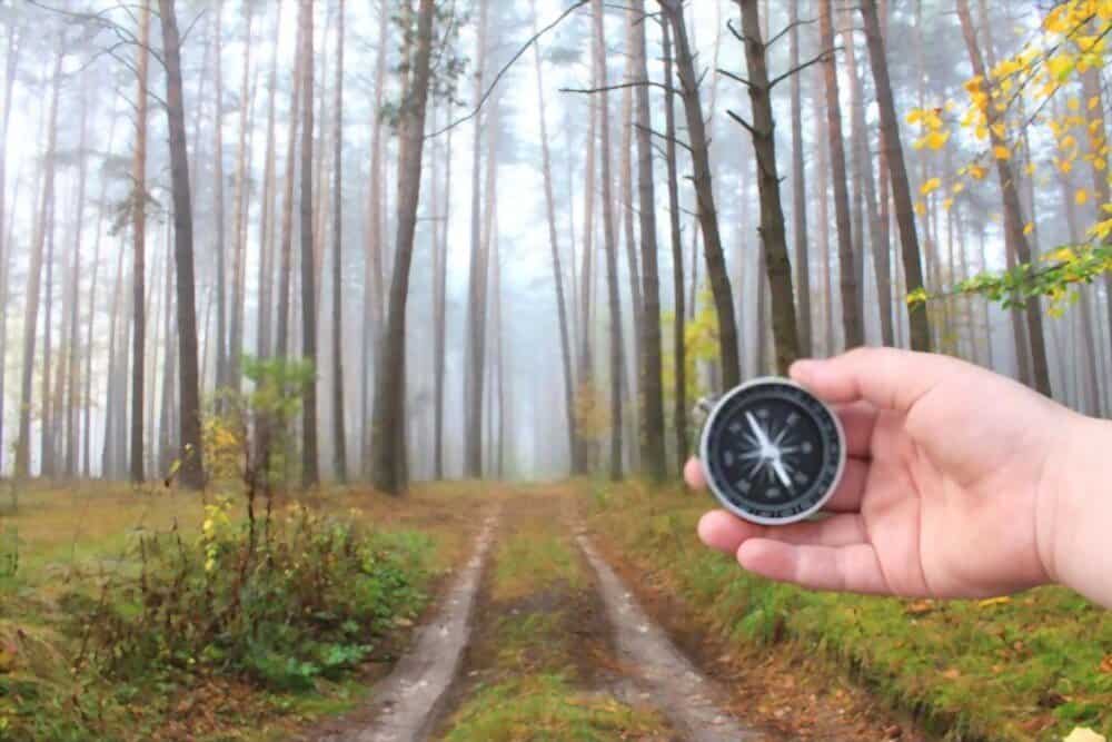 how to use a watch as a compass