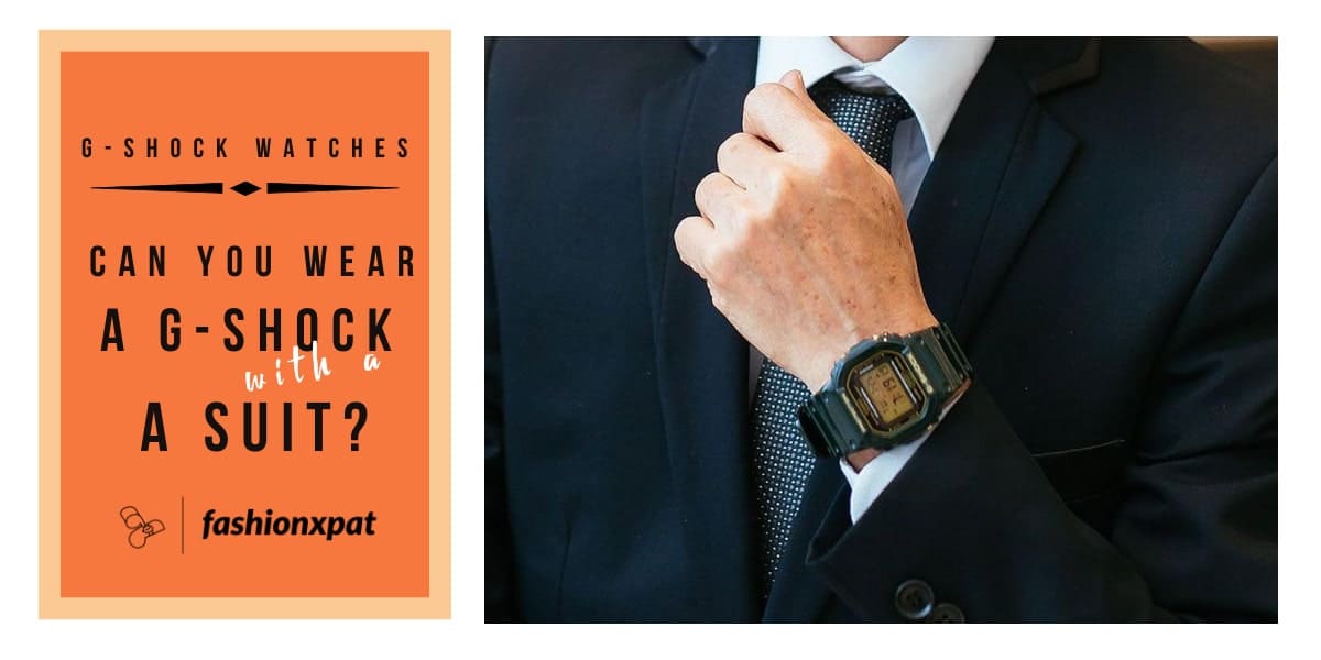 can you wear a g shock with a suit