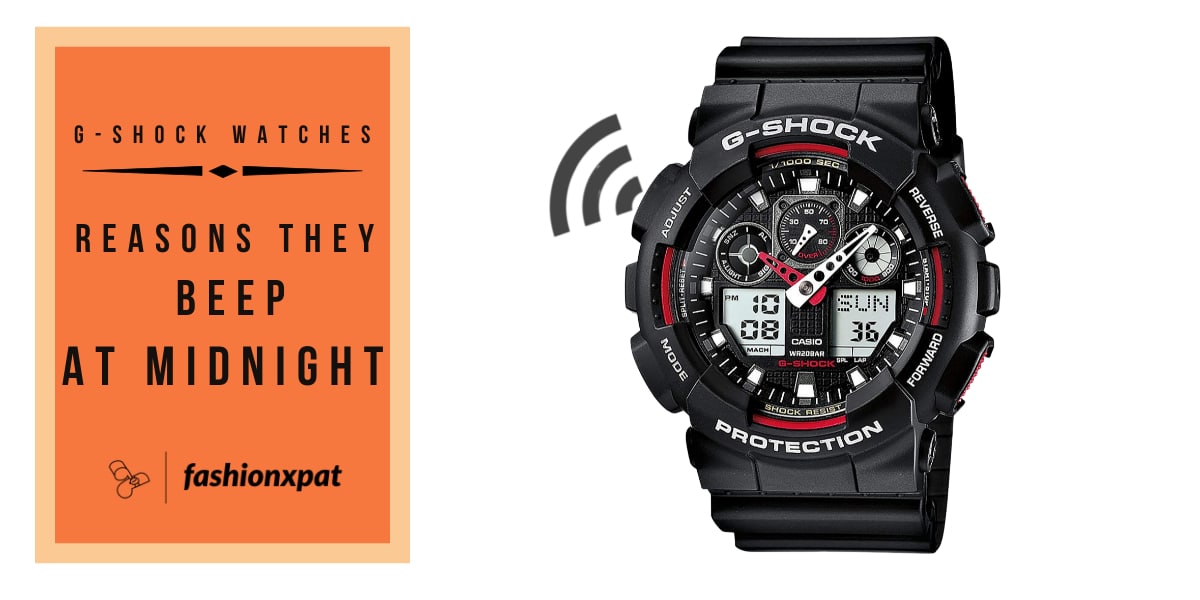 Why does my G Shock keep beeping at midnight